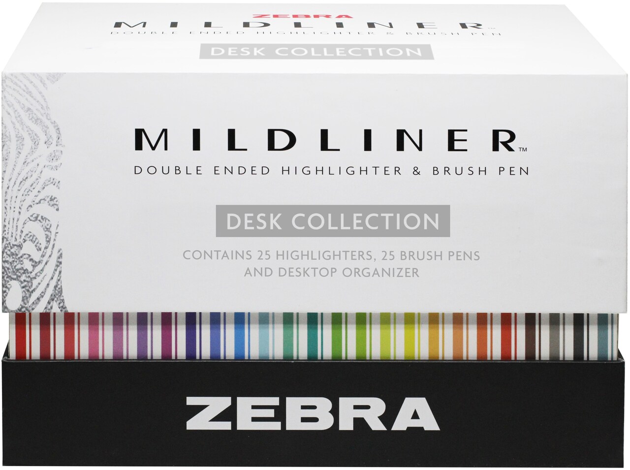 Zebra Mildliner Highlighter & Brush Collection 50/Pkg-Assorted Colors